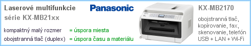 Odkaz na stránku multifunkčných zariadení Panasonic