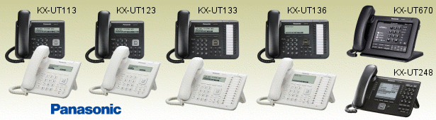 Prehľad SIP telefónov Panasonic zo série KX-UTxxx