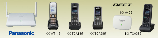 Prehľad prenosných telefónov Panasonic pre použitie v lokálnej DECT sieti