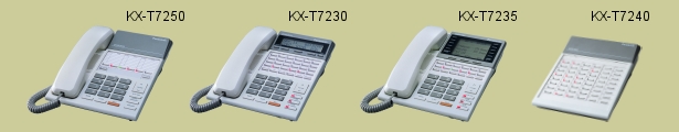 Prehľad telefónov Panasonic série KX-T72xx